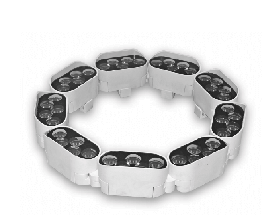 led圆形拼接柱子链条灯